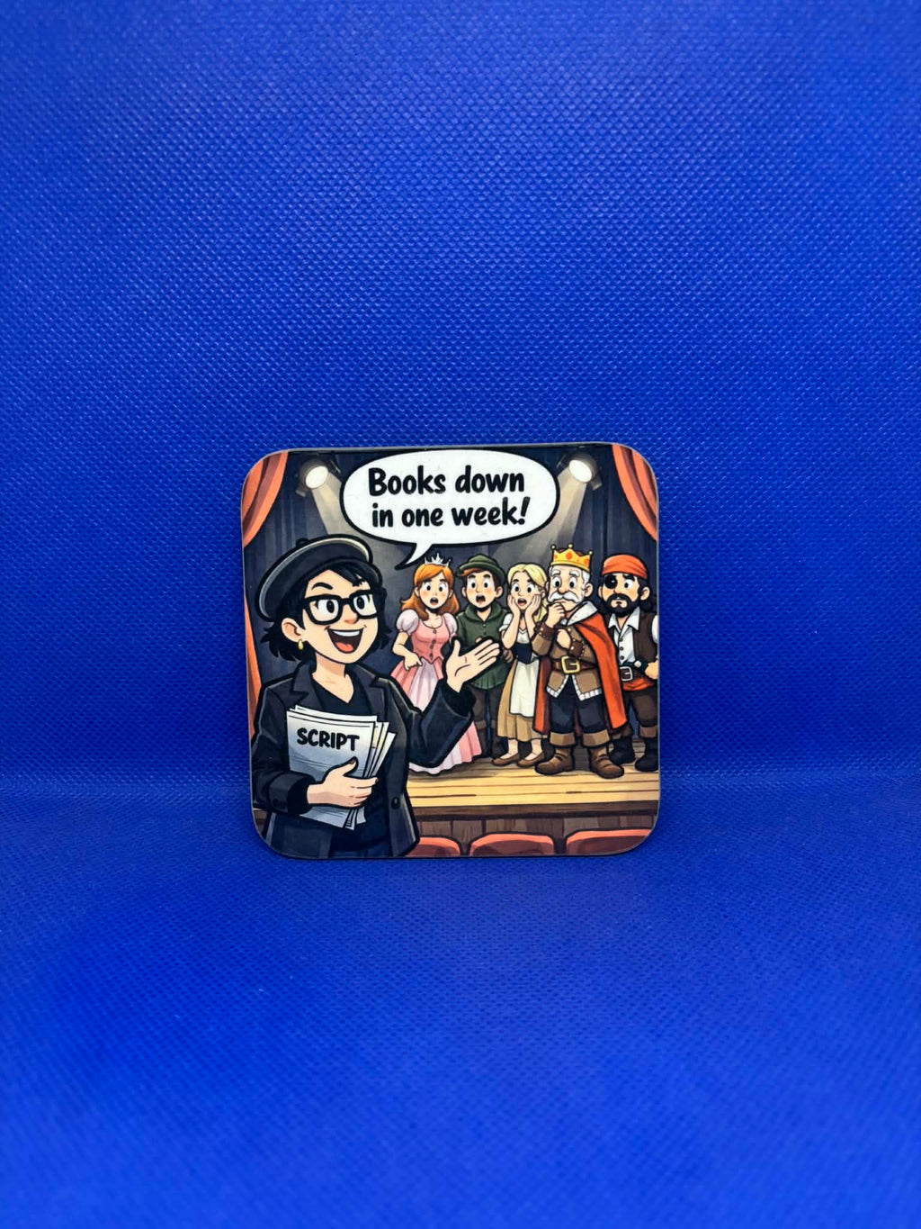 Theatre Life Coasters Set of 4 - Rehearsal Quotes Gift Set