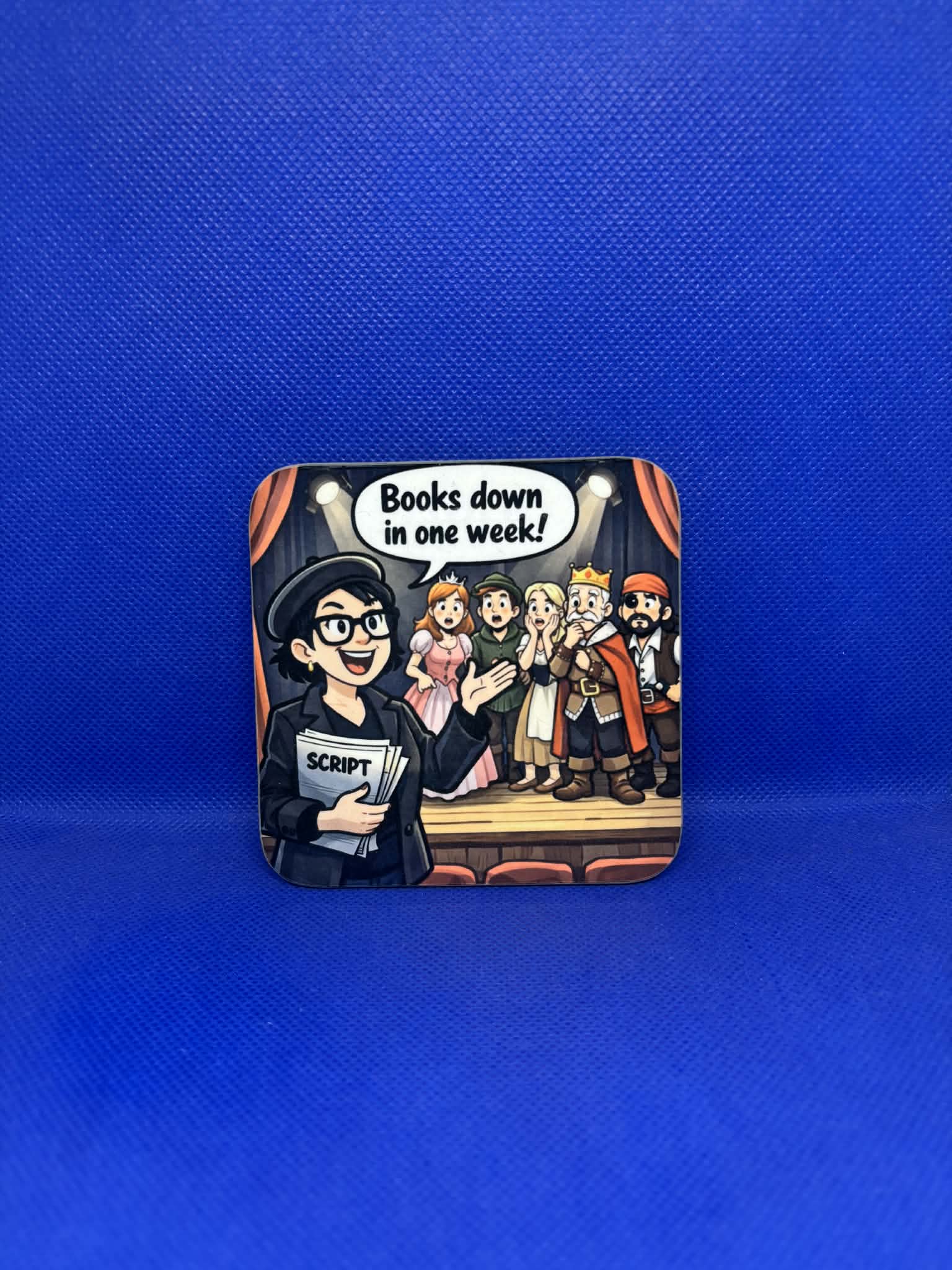Theatre Life Coasters Set of 4 - Rehearsal Quotes Gift Set