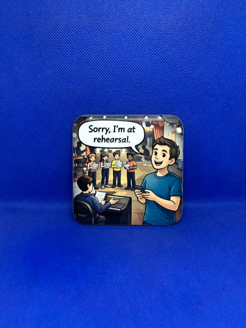Theatre Life Coasters Set of 4 - Rehearsal Quotes Gift Set