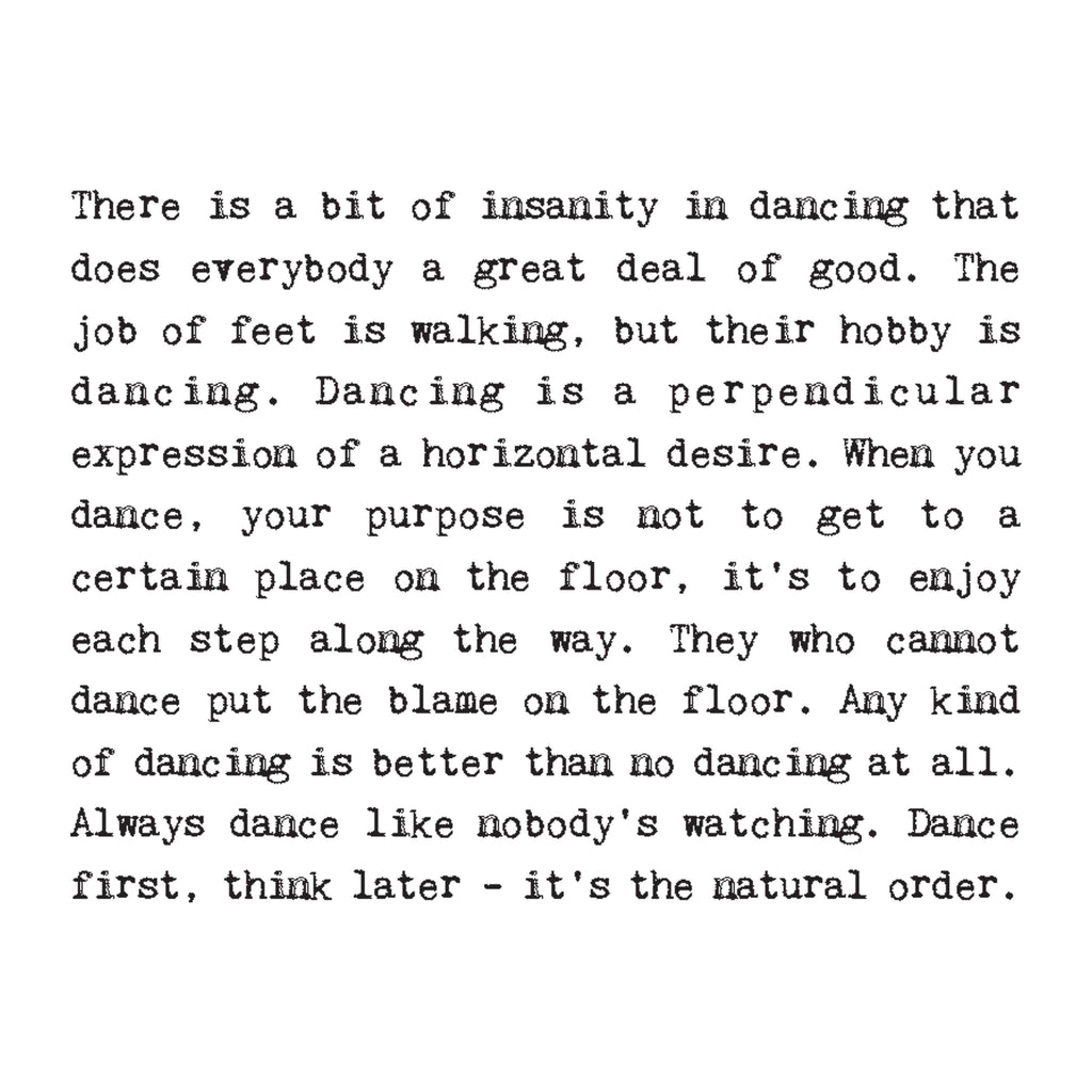 Foiled Birthday Card For Dancers / Dancing Enthusiasts