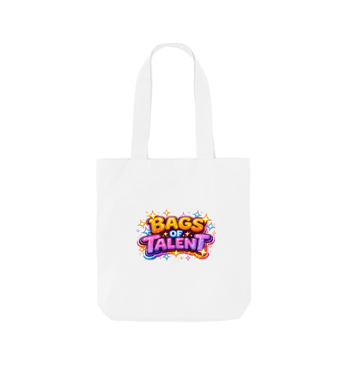 White Printed Bag Front